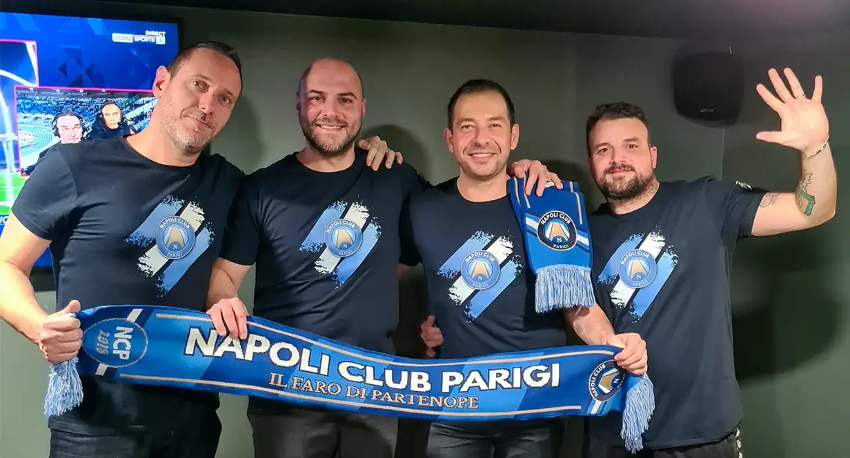 Membri fondatori del Napoli Club Parigi